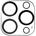 Estuff Titan Shield Linsebeskytter for iPhone 14 Pro/Pro Max - Herdet Glass, Gjennomsiktig