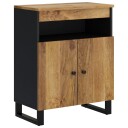 vidaXL Skjenk med 2 dører 60x33x75 cm heltre mango