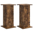 vidaXL Planteholder 2 stk. Røkt Eik 30,5 x 30 x 60,5 cm Konstruert tre