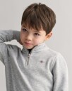 Kids Shield Sweatshirt med halv glidelås LIGHT GREY MELANGE 98/104