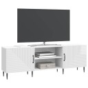  TV skap Høgglans hvit 150 x 31 x 50 cm Konstruert tre