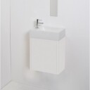 Sanibell Proline håndvask 40x23x10cm med hanehul til venstre