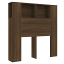 vidaXL Sengegavlskap brun eik 100x18,5x104,5 cm