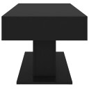 vidaXL Salongbord svart 96x50x45 cm sponplate