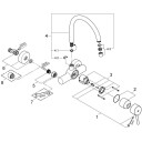GROHE CONCETTO VEGGHENGT SERVANTBATTERI M/360 GRADERS SVINGRADIUS