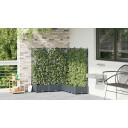 Hageplanter med Trellis 5 stk Lysegrå 120x120x125,5 cm