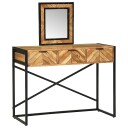  Dressingbord med speil 100x40x120 cm Solid Tre Akasietre
