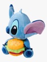 Lilo & Stitch Disney Stitch With Burger Plush (25Cm) - Blue - 25 CM