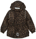 mikk-line Winter Jacket Waist Aop Brown 80