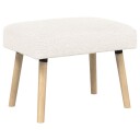 vidaXL benk Ensfarget Krem 60 x 40 x 45 cm Bouclé