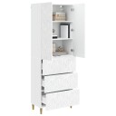 vidaXL Skapsett 2 pcs Hvit 66 x 34,5 x 90 cm Konstruert tre