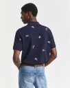 Gant Brodert poloskjorte EVENING BLUE L
