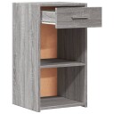  Nattbord grå sonoma 35x34x65 cm konstruert tre 840586