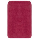 vidaXL Baderomsmattesett 2 stk stoff fuksia