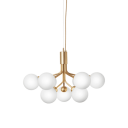 Nuura - Apiales 9 Chandelier Brushed Brass/Optic Gold