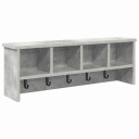  Vegghengt kleshenger Betonggrå 75 x 16 x 26 cm Konstruert tre