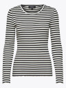 Selected Femme Anna Long Sleeve Crew Neck Tee Stripe Sort XL