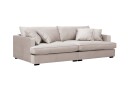 Rossita Lyx 3 seters ekstra dyp sofa i fløyel   Beige