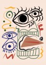 Modern Abstract Face Plakat / 100x150