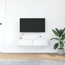  TV skap Hvit 100x31x25,5 cm Konstruert tre