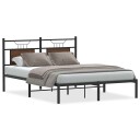  Sengeramme uten madrass brun eik 140x190 cm konstruert tre 4106841