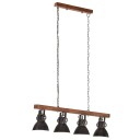 vidaXL Industriell taklampe svart E27 mangotre