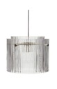 Hübsch Ripple Taklampe, Klar glass/metall