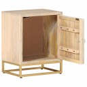  Nattbord 40x30x50 cm heltre mango og jern 8721012215610