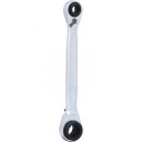 Ks Tools 503.4656 Dobbelthodet ringnøkkel med skralle i Kromvanadiumstål 10-13 mm