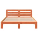  Sengeramme uten madrass brun 150x200 cm heltre furu 8721158395672