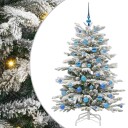  Kunstig sammensatt juletre Hvit 150 cm PE og PVC
