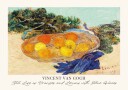 Still Life of Oranges and Lemons with Blue Gloves by Vincent van Gogh Plakat Plakat / 100x150cm