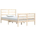 vidaXL Sengeramme heltre furu 120x200 cm