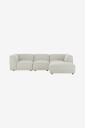 Ellos Home   Sofa Bina 3 seter med sjeselong høyre   Beige