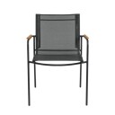 Cinas Mood Classic Stol Tekstil Antrasitt/Teak