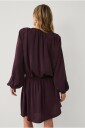 Ellos Collection   Kjole med rynkedetaljer   Brun