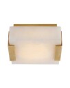 Covet Low Clip Solitaire Flush Mount Brass