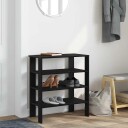  Skohylle svart 61x32x70 cm konstruert tre 8721158648747