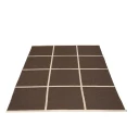 Pappelina Vevd Teppe Criss Dark Brown 180x260 cm