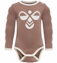 Hummel Body I/e HmlFlipper Rosa m. Logo 1 år 80 Langermet Body