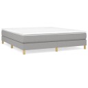  Boxspring sengeramme lysegrå 180x200 cm Super King stoff