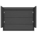vidaXL Speilskap til bad 80x15x60 cm MDF antrasitt