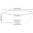 vidaXL Servant herdet glass 30x12 cm gull