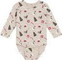 Minymo Body Ls Aop   BEIGE MELANGE   74
