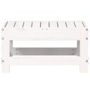  Hagefotskammel hvit 62x30x32 cm heltre furu 844894