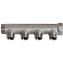 3/4" x 1/2" 4 grenet fordelerrør messing TEA belegg uten kobling.