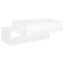 vidaXL Salongbord hvit 105x55x32 cm sponplate
