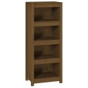 vidaXL Bokhylle honningbrun 50x35x125,5 cm heltre furu