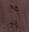 Kids Only Kogclara Life Sl Bow Shirt Wvn   Brown   140