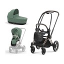 Komplett barnevogn Cybex Priam Rose Gold/Leaf Green